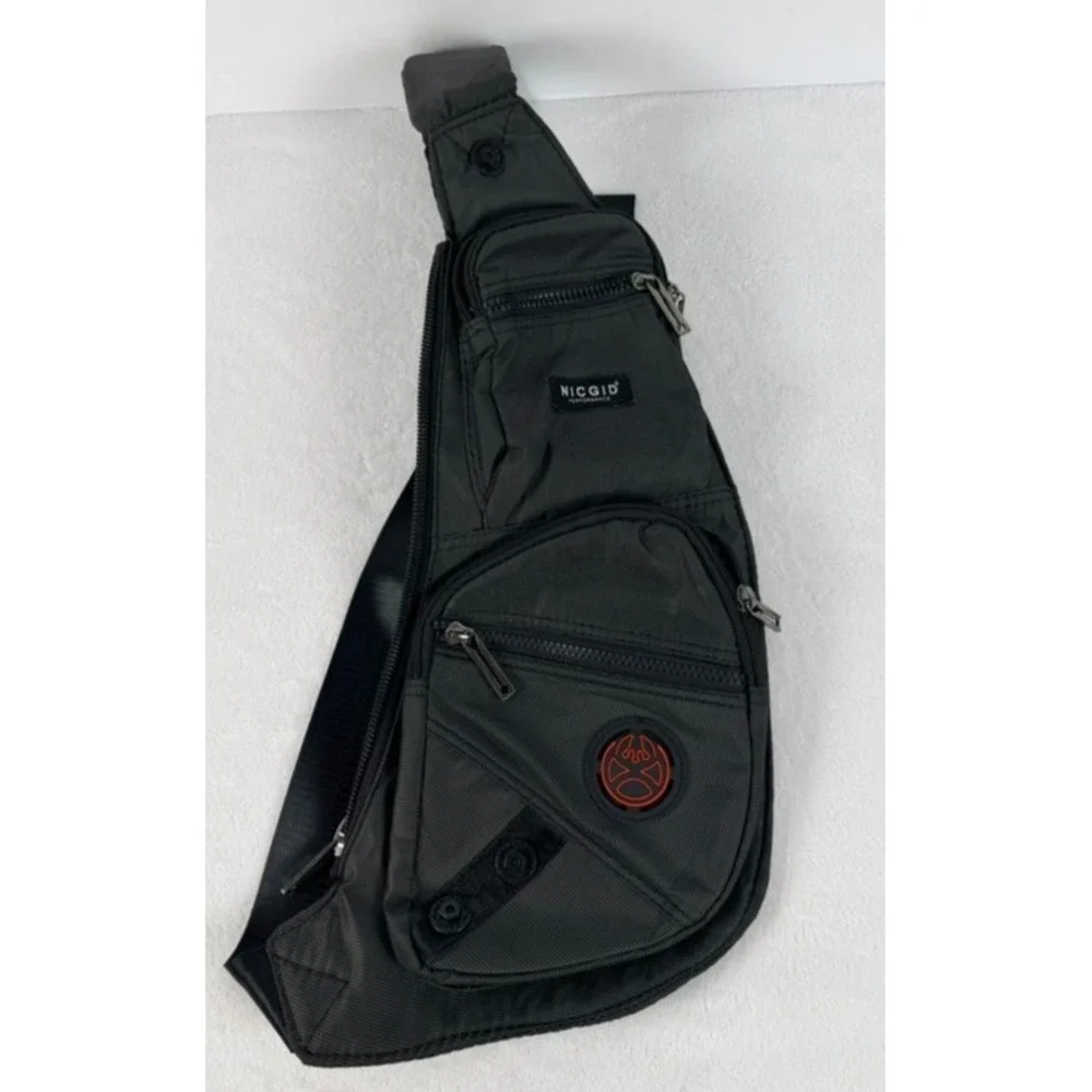 NICGID Sling Bag Chest Shoulder Backpack Crossbody Bags Casual Daypack Zippers